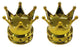 BMX Crown Valve Caps Pairs - Yellow Gold