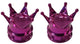 BMX Crown Valve Caps Pairs - Purple