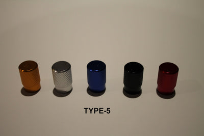 Valve Caps Type #5 Anodized Colours - 1 Pair