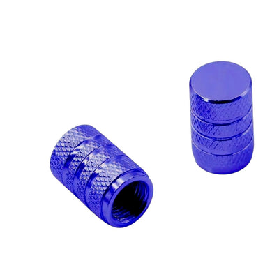 BMX Valve Caps Type #6 - 1 Pair - Dark Blue