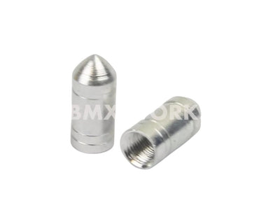 Valve Cap Type #7 Anodized Colours - 1 Pair - Silver
