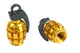 BMX Grenade Valve Caps Pairs - Gold - Old School BMX