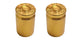 BMX Bullet Shell Casing Valve Caps Pairs - Gold
