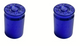 BMX Bullet Shell Casing Valve Caps Pairs - Dark Blue