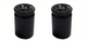BMX Bullet Shell Casing Valve Caps Pairs - Black