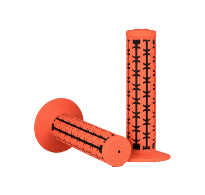 AME Dual Grips - Fluro Orange Over Black Pair