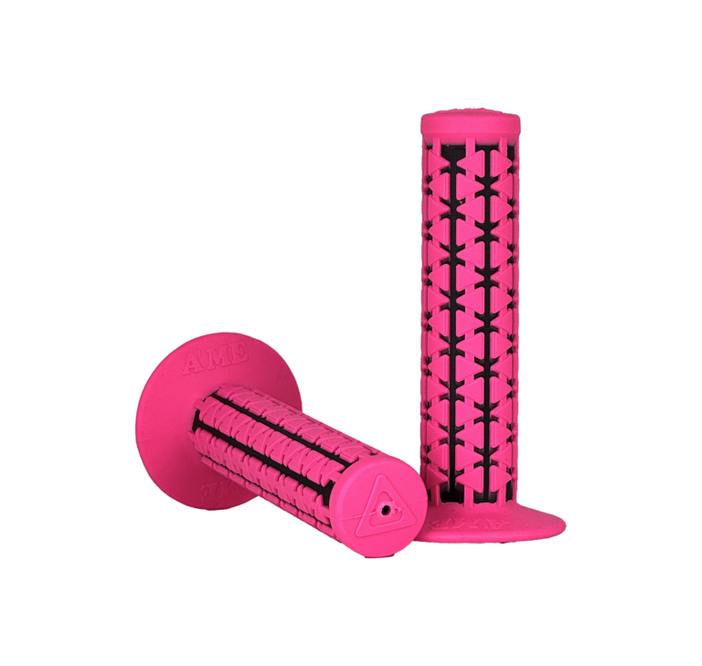 AME Dual Grips - Fluro Pink Over Black Pair