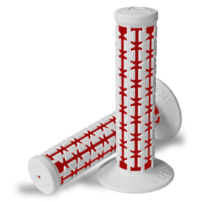 AME Dual Grips - White Over Red Pair