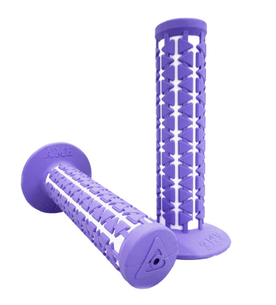 AME Dual Grips - Fluro Lavender Over White Pair