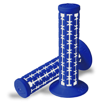 AME Dual Grips - Blue Over White Pair