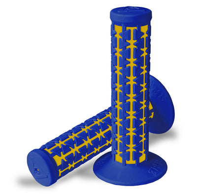 AME Dual Grips - Blue Over Yellow Pair