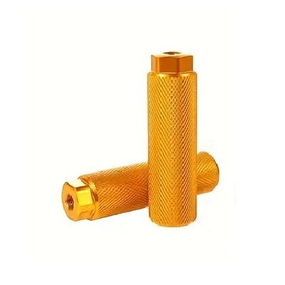 Footpegs Aluminium - Threaded 3/8" x 26tpi x  28mm x 100mm - DC Gold