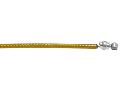 Brake Cable Braided Gold 1.6mm x 1500mm