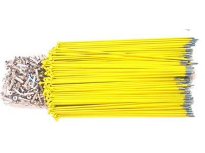 Yellow Spokes 14g x 187mm Long - Pack of 144