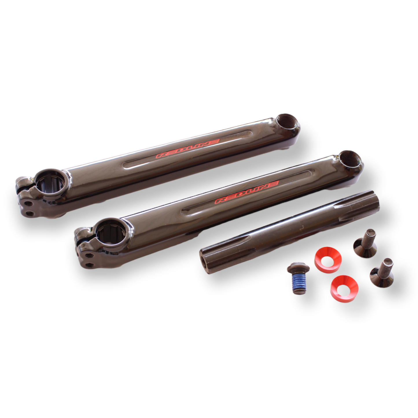 Redline Flight Tubular Chrome Moly Crank Set 180mm - Black