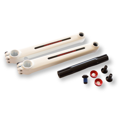 Redline Flight Tubular Chrome Moly Crank Set 175mm - White