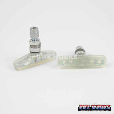 Kool Stop Flatland "City" Threaded Brake Pads Clear - Pairs