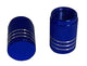 BMX 3 Stripe Valve Caps Pairs - Dark Blue