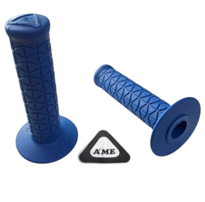 AME Grips Limited Edition Bubble Font Tri - Blue - Pair