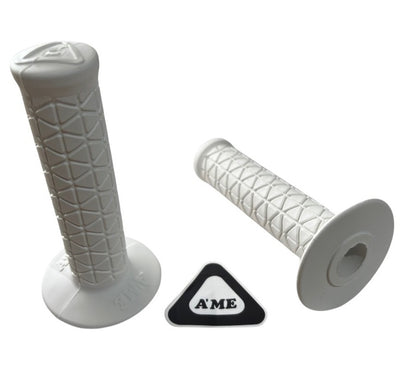 AME Grips Limited Edition Bubble Font Tri - White - Pair