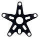 Blemished: ProBMX Retro Alloy Chainring Spider 110 bcd - Black