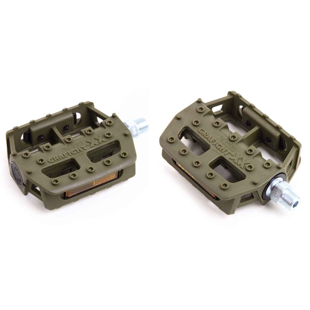 MKS Graphite XX 9/16" Pedals - Khaki