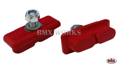 Kool Stop Continental Brake Pads Red - Sold In Pairs