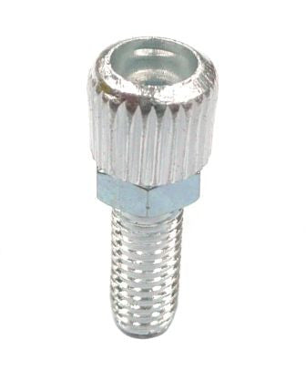 M6 Brake Lever Threaded Barrel Adjuster Slim Aluminium - Silver