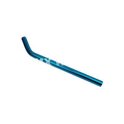 Seat Post Aluminium Fluted Layback 22.2mm x 400mm - Bright Blue