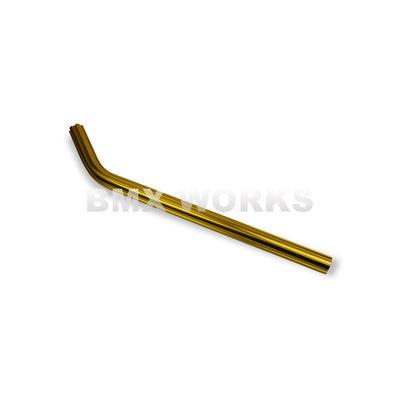 Seat Post Aluminium Fluted Layback 22.2mm x 400mm - Gold