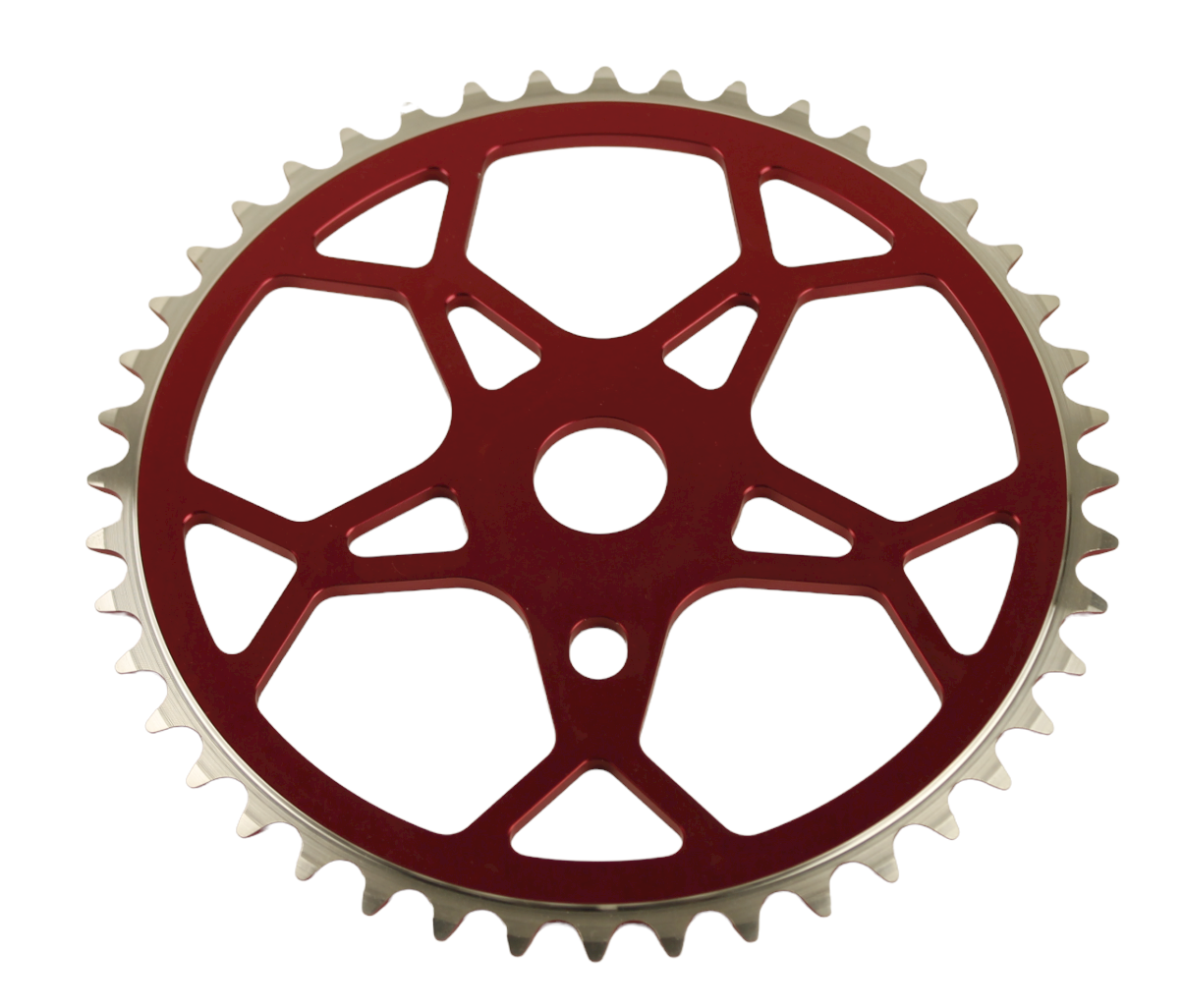 ProBMX Snowflake BMX Chainwheel 44 Teeth - Red
