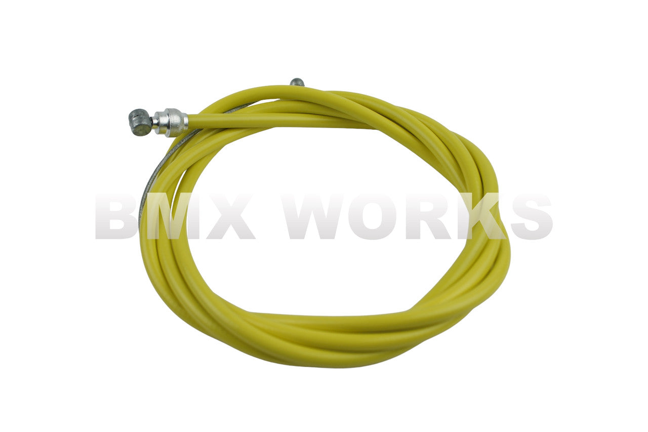 Brake Cable Slick 5mm x 1.6mm x 1500mm - Yellow