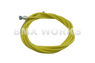 Brake Cable Slick 5mm x 1.6mm x 1500mm - Yellow