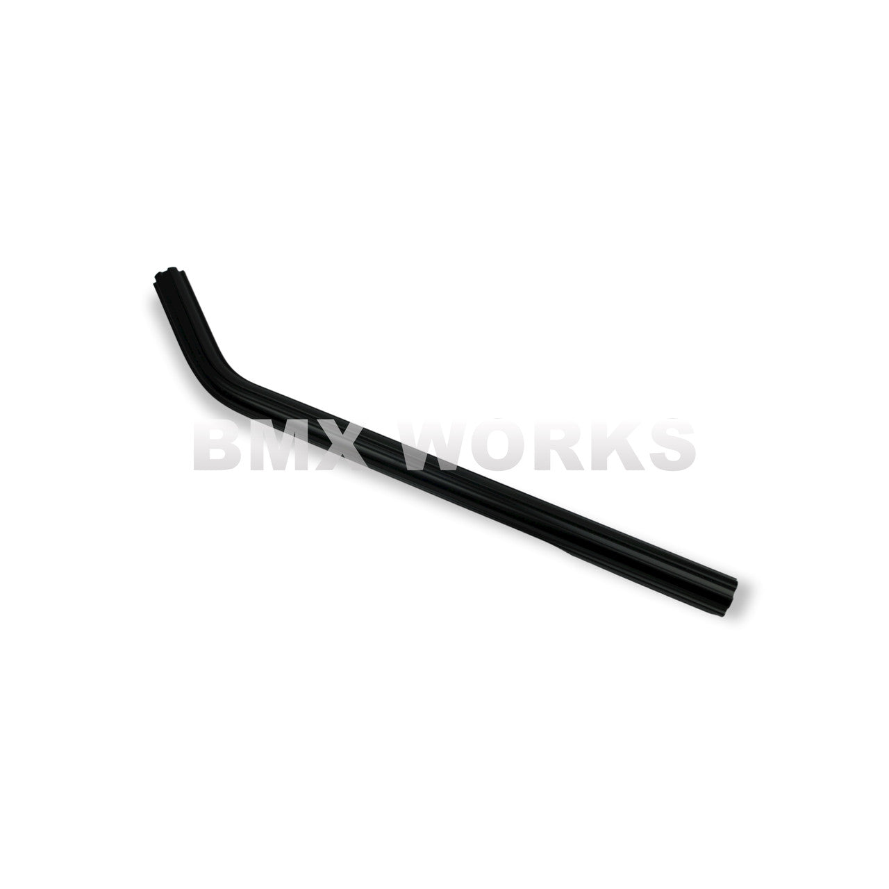 Seat Post Aluminium Fluted Layback 22.2mm x 400mm - Black