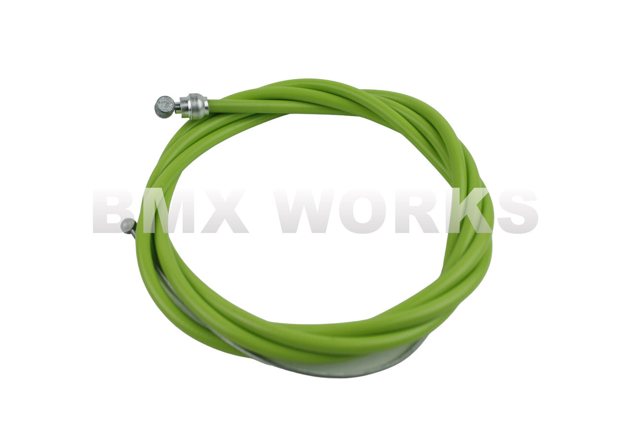 Brake Cable Slick 5mm x 1.6mm x 1500mm - Lime Green