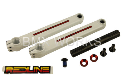Redline Flight Tubular Chrome Moly Crank Set 175mm White