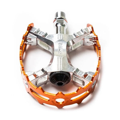 MKS XC-III Bear Trap Pedals 9/16" Pair - Orange