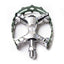 MKS XC-III Bear Trap Pedals 9/16" Pair - Green
