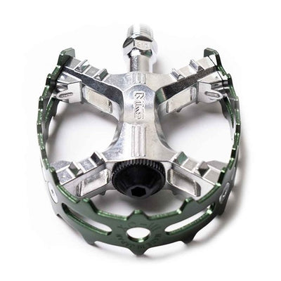 MKS XC-III Bear Trap Pedals 9/16" Pair - Green