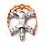 MKS XC-III Bear Trap Pedals 9/16" Pair - Orange