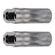 Footpegs Steel - Threaded 3/8" x 26tpi x  32mm x 102mm - Chrome