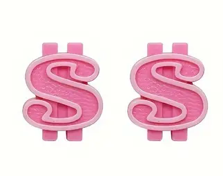 BMX Dollar Valve Caps Pairs - Pink - Old School BMX
