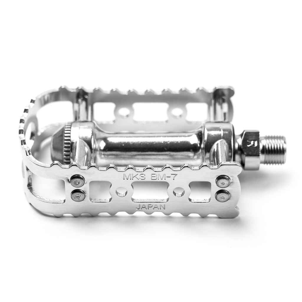 MKS BM-7 Pedals 1/2" - Pair - Silver