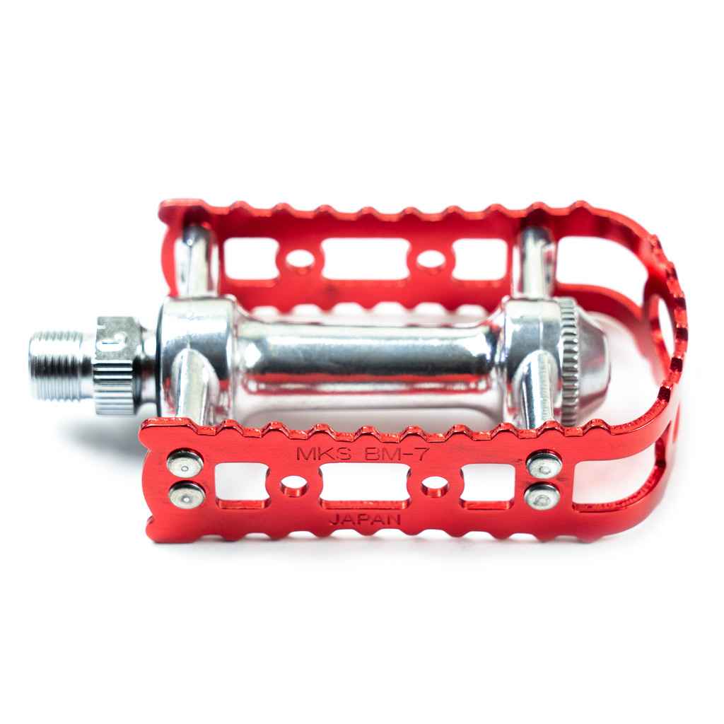 MKS BM-7 Pedals 9/16" - Pair - Red