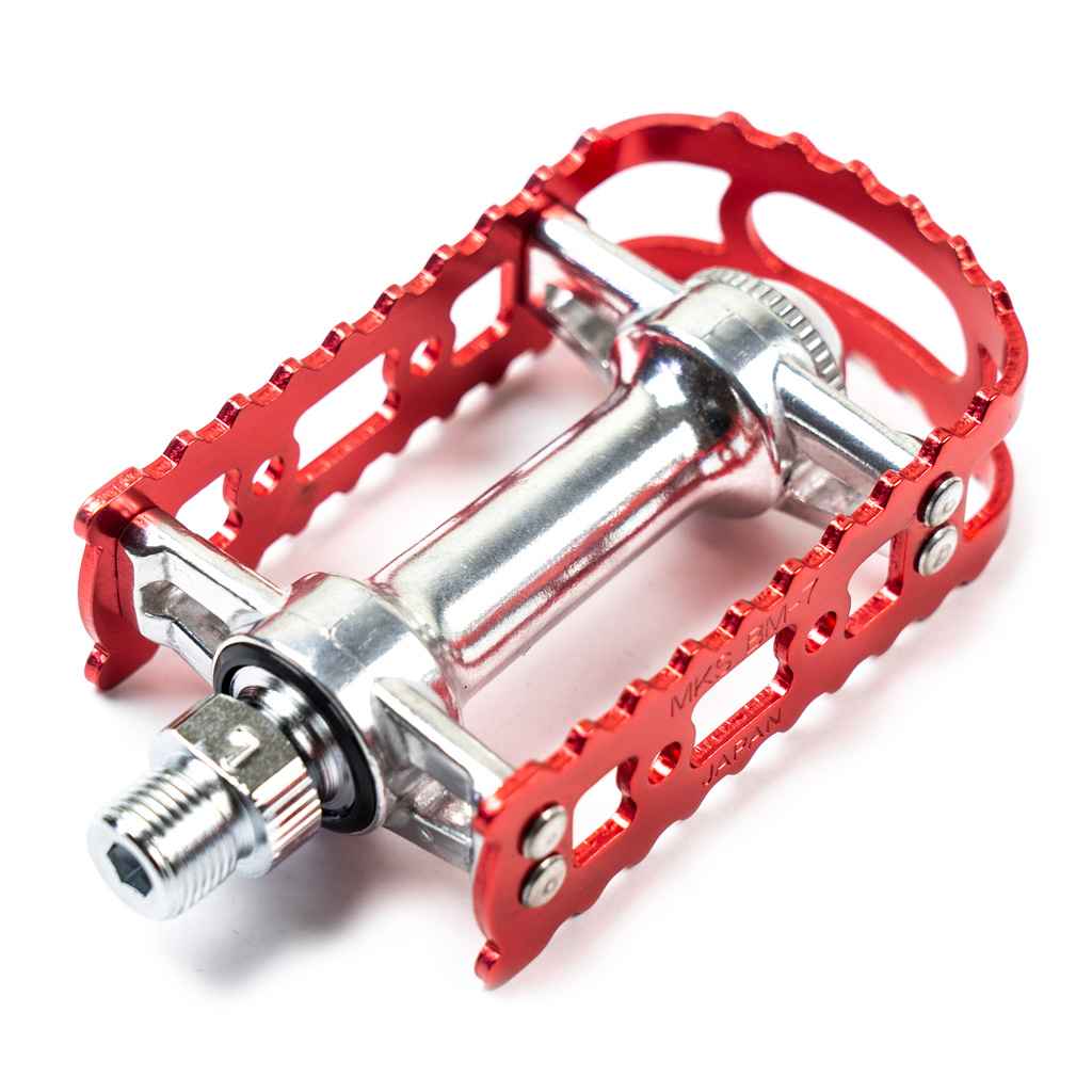 MKS BM-7 Pedals 9/16" - Pair - Red