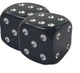 BMX Dice Valve Caps Pairs - Black Aluminium - Old School BMX