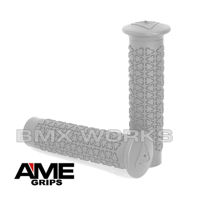 AME Freestyle Round Grips - Grey Pair
