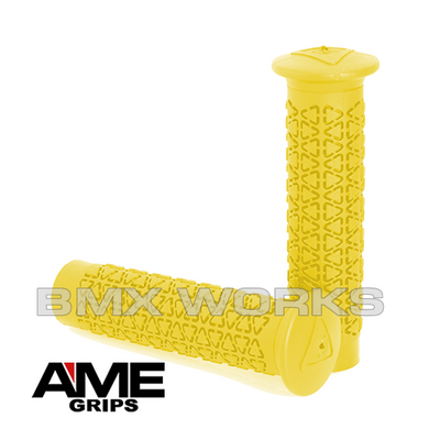 AME Freestyle Round Grips - Yellow Pair