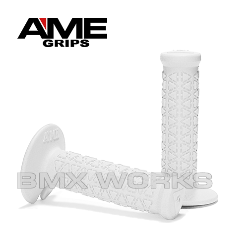 AME Mini Round Grips - White  Pair