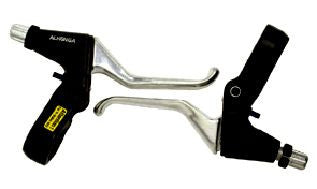 Alhonga 3 Finger Lever Set Black & Silver Suit V Brake